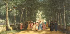 Milne Ramsey, After the Christening, 1911, oil on canvas