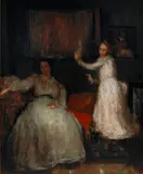 Elisha Kent Kane Wetherill, The Sisters, oil on panel