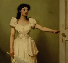 Parted by John George Brown, oil on canvas, offered Apr 2006