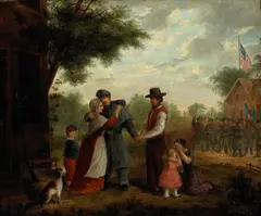 Alfred A. Hart, A Sad Farewell (Civil War Scene), 1862, oil on canvas