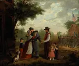 Alfred A. Hart, A Sad Farewell (Civil War Scene), 1862, oil on canvas
