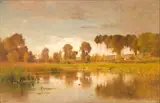 Ernest Parton, Landscape with Pond