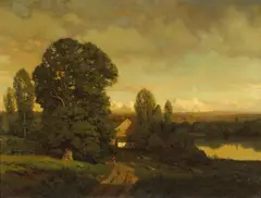 Late Afternoon, Mid-Summer by Henry Pember Smith, oil on canvas, sold Apr 2006