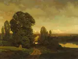 Henry Pember Smith, Late Afternoon, Mid-Summer, oil on canvas