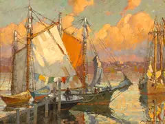 Frederick John Mulhaupt, Glow after Rain, 1905, oil on board
