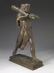 Hercules by Paul Manship, brown and green patinated bronze, offered Apr 2006
