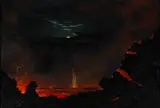 Jules Tavernier, A View of Kilauea Crater