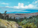 D. Howard Hitchcock, A View of Halemaumau Crater