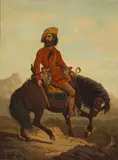 Charles Deas, Horse and Rider, oil on canvas