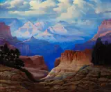 Hart Merriam Schultz, Grand Canyon, oil on canvas