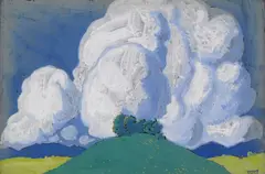Winold Reiss, Thunderheads, gouache on paper