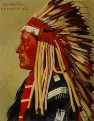 Elbridge Ayer Burbank, Boneta Comanche, oil on canvas
