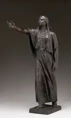 Sacajawea by Cyrus Edwin Dallin, 1915, brown patinated bronze, sold Apr 2006