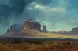 Ralph Love, View of Monument Valley (No. 1442), oil on canvas