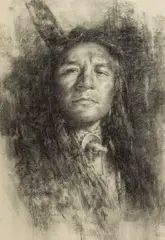 Tom Darro, A Portrait of an Indian Child; A Portrait of an Indian (a pair)