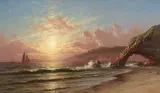 Raymond Dabb Yelland, Sunset Along the Mendocino Coast