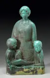 Beniamino Benvenuto Bufano, Mother and Two Children, glazed ceramic