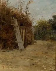 Pomo House by Grace Hudson, oil on board, sold Apr 2006