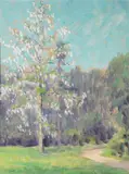 William Posey Silva, Tree in Bloom, Versailles, 1922 (No. 94)