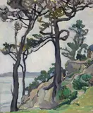 Anne Bremer, Carmel Landscape, oil on canvas