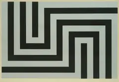 Julije Knifer, Meander, 1970., serigraphy on paper