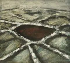 Frano Šimunović, Stonemason, cca. 1970., oil on canvas glued to hardboard