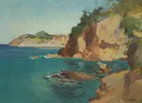 Mihovil (Mijo) Krušlin, Marina, oil on canvas