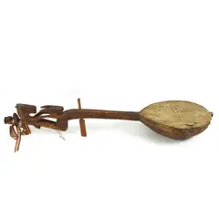 Petar Smajić, Gusle, carved wood and animal skin