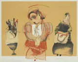 Nives Kavurić-Kurtović, Girl with a Flower, 2007., serigraphy on paper