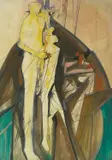 Zlatko Prica, In the Boat (Tarski Cycle), 1978., tempera and watercolor on paper