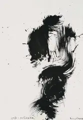 Boris Bućan, Geisha and Man, tempera on paper