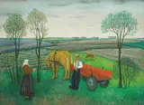 Franjo Mraz, In the Field, oil on canvas