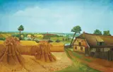 Dragan Gaži, Harvest, oil on canvas