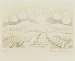 Ivan Rabuzin, Birthday Card 2, 1991., watercolors on paper