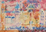 Božidar Rašica, Dubrovnik, 1984., gouache, tempera and watercolor on paper