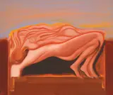 Nikola Koydl, Nude in Pink, oil on canvas