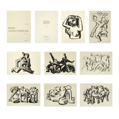 Kosta Angeli Radovani, Map of Works, serigraphy on paper