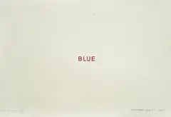 Radomir Damnjanović Damnjan, BLUE, 1972., serigraph on paper