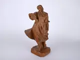 František Uprka, Dancing Girl, First half of 20th century, Patinated plaster
