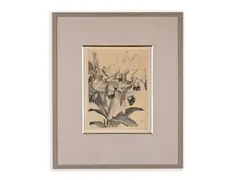 Orchids by Max Švabinský, 1959, Lithography, paper, sold Mar 2022