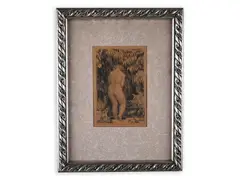 Nude in a Forest by Max Švabinský, 1959, Lithography, paper, sold Mar 2022