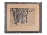 Tavík František Šimon, Winter Mood, First half of 20th century, Etching, paper