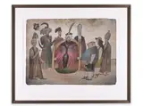 Adolf Born, Meeting with Sultan Selim III, Coloured lithography, paper