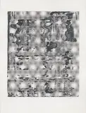 Gerhard Richter, Graphit, 2005, Serigrafie in vier Grautönen über Offsetdruck in Dunkelgrau und Grauviolett auf weißem Büttenkarton