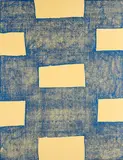 Günther Förg, Ohne Titel, 1990, Farbholzschnitt auf BFK RIVES (Wasserzeichen)