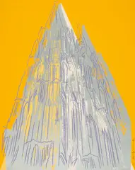 Andy Warhol, Cologne Cathedral, 1985, Farbserigraphie mit Diamantstaub auf leichtem Karton