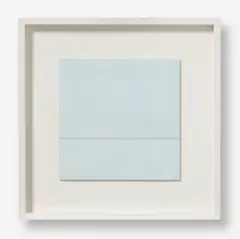 Antonio Calderara, "Orizzonte Bicromo", 1968/69, Öl auf Holz