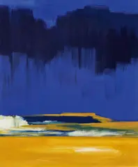 Bernd Zimmer, "Namib. Düne", 1999, Acryl auf Leinwand
