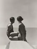 George Hoyningen-Huene, The Divers (Horst and Model, Swimwear by Izod), 1930, Späterer Platinabzug