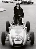F.C. Gundlach, Judy Dent im Saga Nerz, Avus-Berlin, 1962, Gelatinesilberabzug auf Agfa von 1989